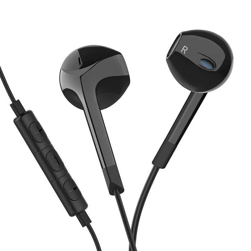 兰士顿E6U新款入耳式线控有线耳机电子调音安卓通用耳机