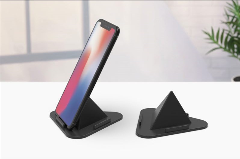 创意新款多功能防滑垫塑料金字塔懒人手机支架桌面通用