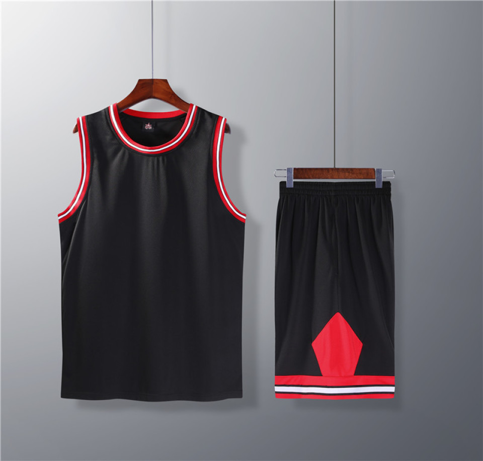 比赛球衣训练队服透气NBA新款公牛队篮球服套装51-B0301004