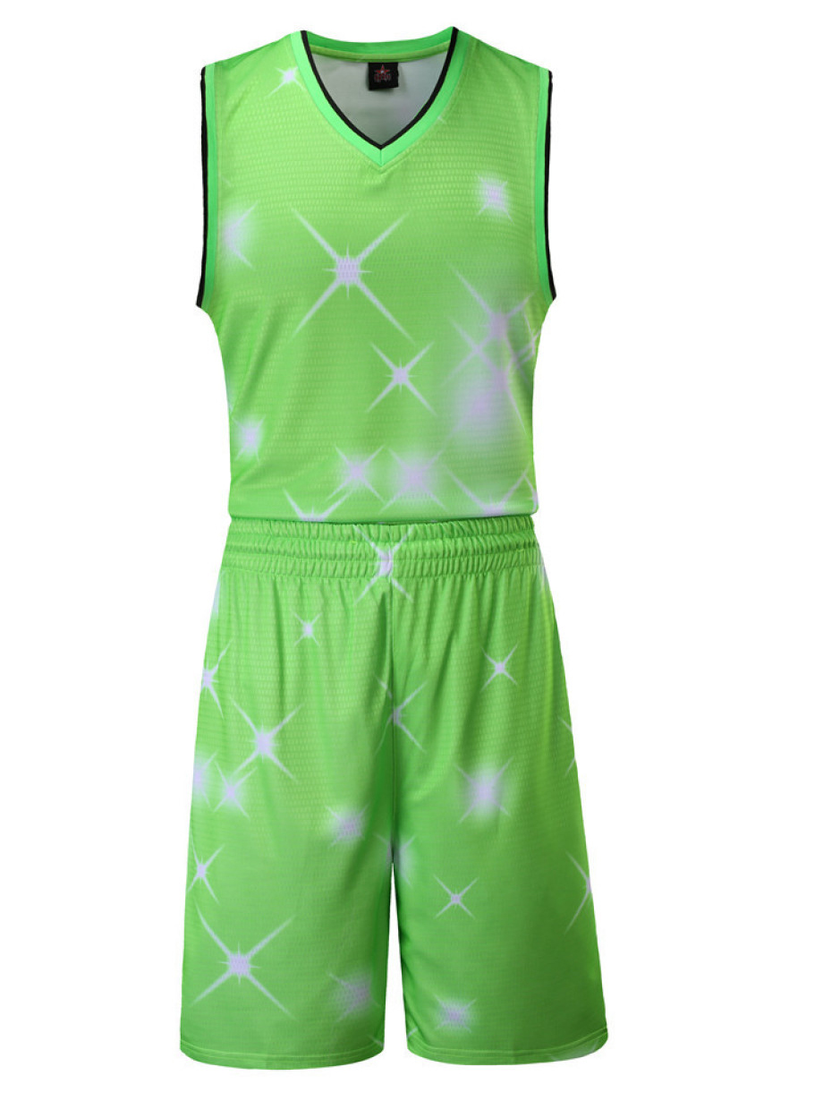 炫酷比赛球衣训练队服速干透气NBA篮球服套装JL-825
