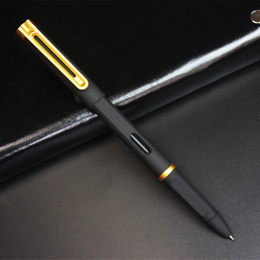 喷胶商务碳素签字笔礼品笔定制中性笔定做LOGO