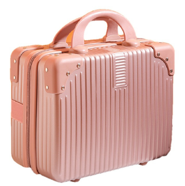 新款韩版复古手提女学生小化妆箱14寸abs行李箱