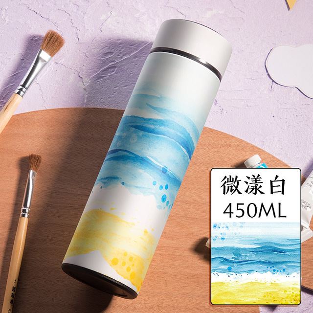 保温杯男女韩版学生清新文艺便携水杯礼品定制网红ins茶杯
